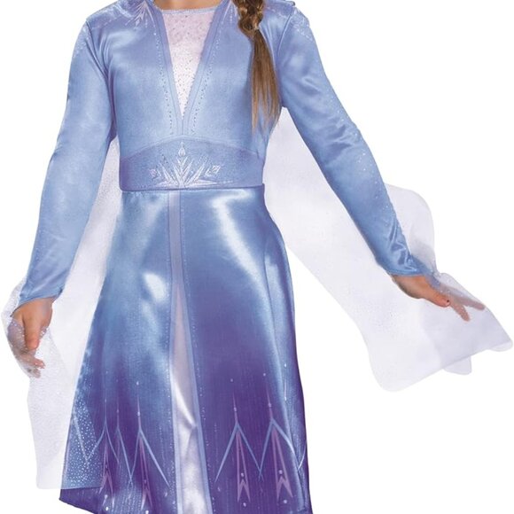 Disney Frozen Elsa Toddler Girls Halloween Costume Dress Size 2T - Picture 2 of 15